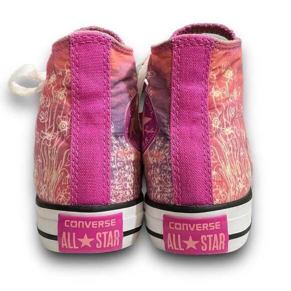Converse Chuck Taylor All Star Hot Pink & Fuchsia Hi-Top Girl's Sneakers Size 13 - Picture 6 of 11